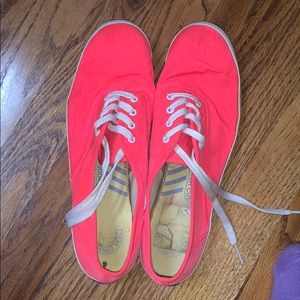 Neon Pink/Coral Keds